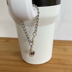 Hand Crafted Stanley Cup Charm Cup Handle Charm Silver #1 Pendantt